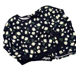 Draper James Floral PJ Sleep Set Shorts Floral Magnolia Plus Size XXL